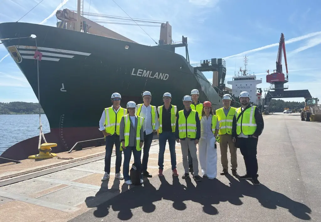Planeringsgruppen på plats i Västra hamnen